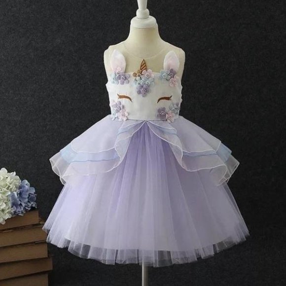 Girl's Unicorn Dress - Picture 6 of 6